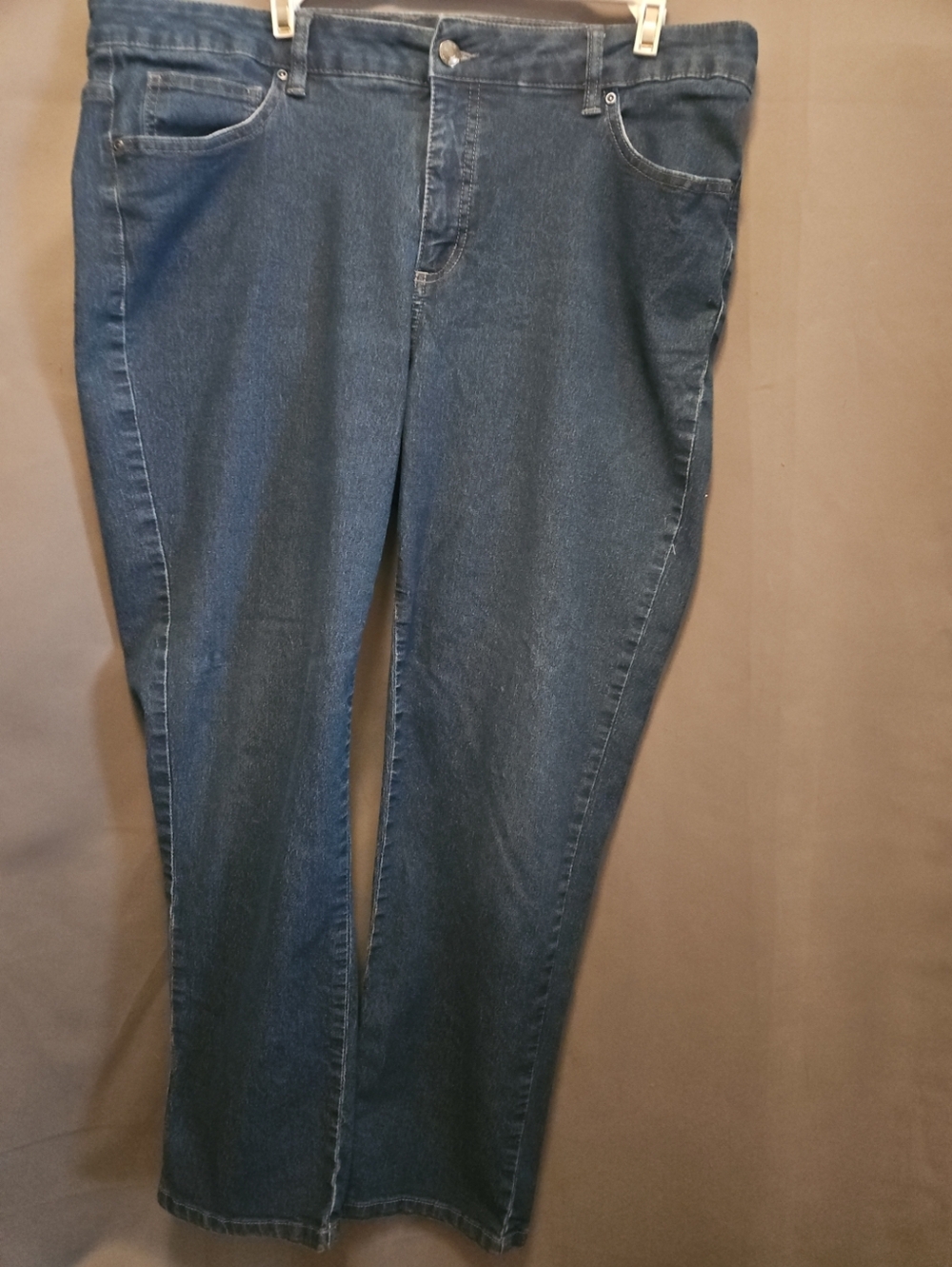 Laura Scott Jeans  Womens Sz 16 Indigo Stretch Denim Classic Straight